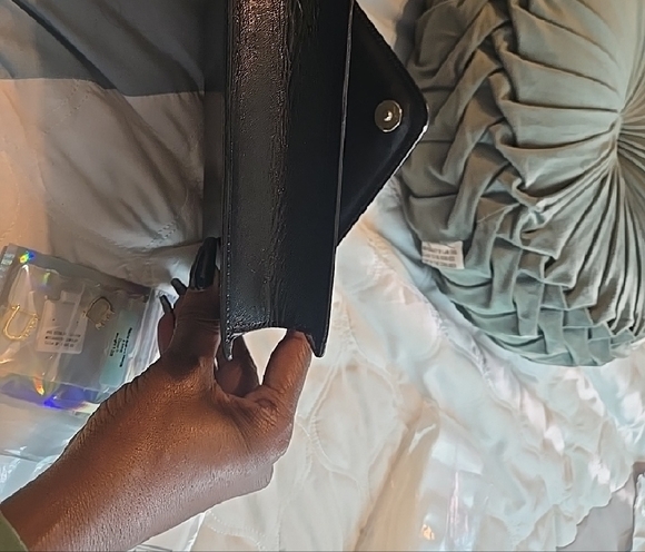 Bally Black Leather Envelope Clutch - Picture 3 of 11